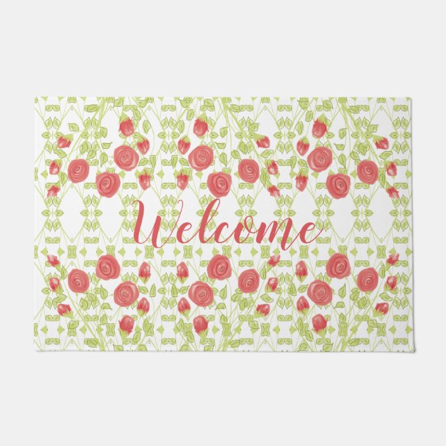 Tapete Decoração com rosa (Frente)