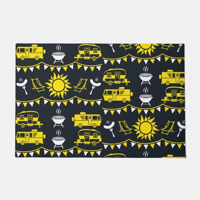 Tapete Decoração de acampamento de Caravana (Frente)