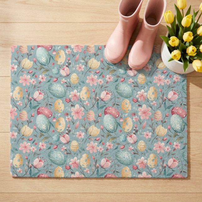 Tapete Decoração de Flores de Páscoa Pastel (Criador carregado)