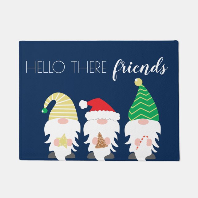 Tapete Decoração do Natal dos Gnomos (Frente)