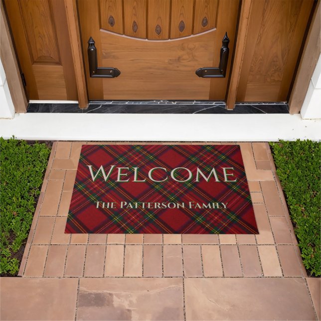 Tapete Decoração Personalizada de Entrada Xadrez (Ar livre)