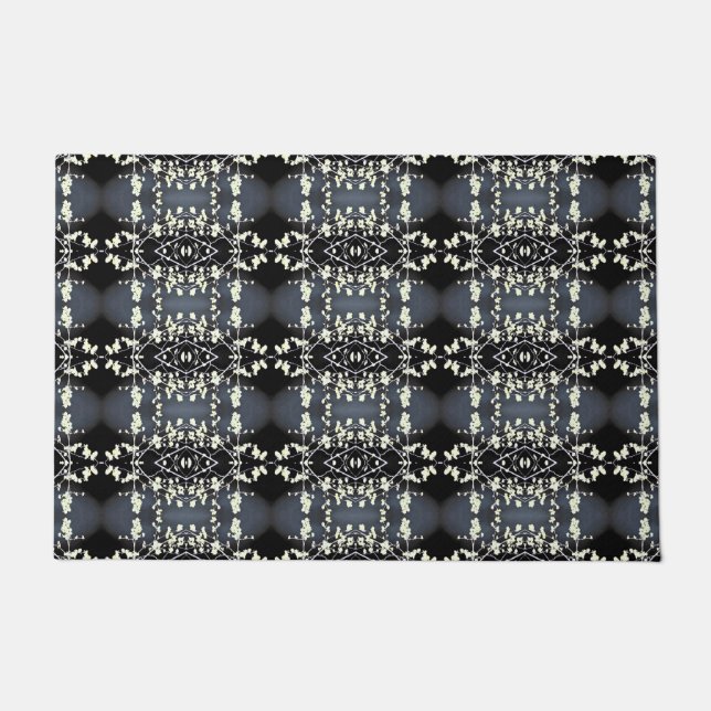 Tapete Decorative black and white pattern (Frente)