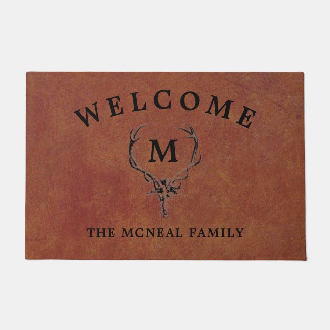 Tapete Deer Antlers Faux Leather (Frente)