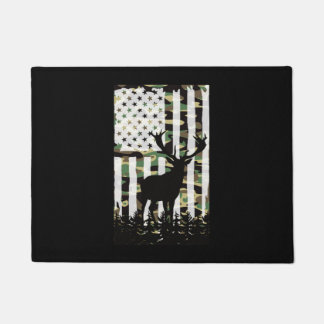 Tapete Deer Elk Buck Caçando Camo USA Flag Camoflauge
