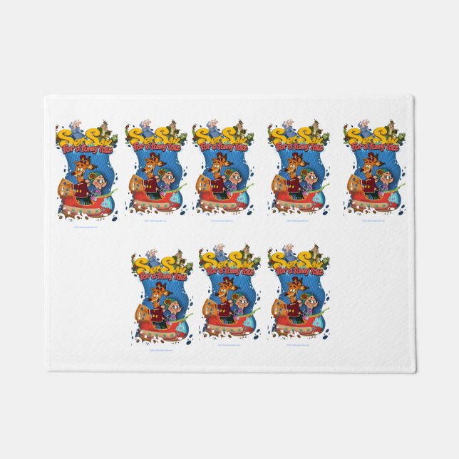 Tapete Definir a vela para uma porta engraçada (Frente)