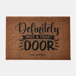 Tapete Definitivamente não é uma porta de armadilha