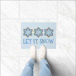 Tapete Deixe-a nevar Natal Hanukkah Feriado de inverno<br><div class="desc">Bem-vindo, mat apresenta uma ilustração original de um biscoito de açúcar em floco de neve, com LET IT SNOW em uma fonte divertida. Perfeito para Hanukkah e decoração de Natal! Este design também está disponível em outros produtos. Muitos impressões de comida adicionais também estão disponíveis neste compro. Não vê o...</div>