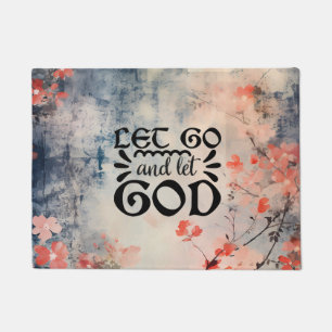 Tapete Deixe Deus Coral Blue Floral Art Christian
