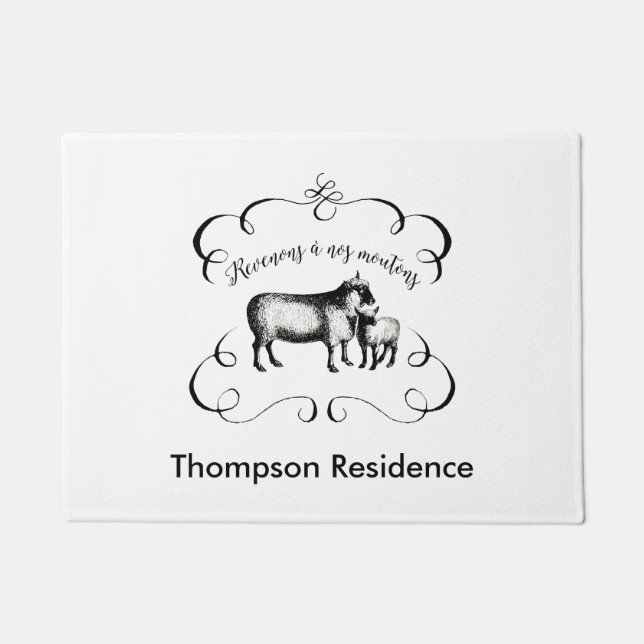 Tapete Deixe-nos receber de volta a nossos carneiros - (Frente)