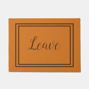 Tapete Deixe o Elegante Laranja e Castanho