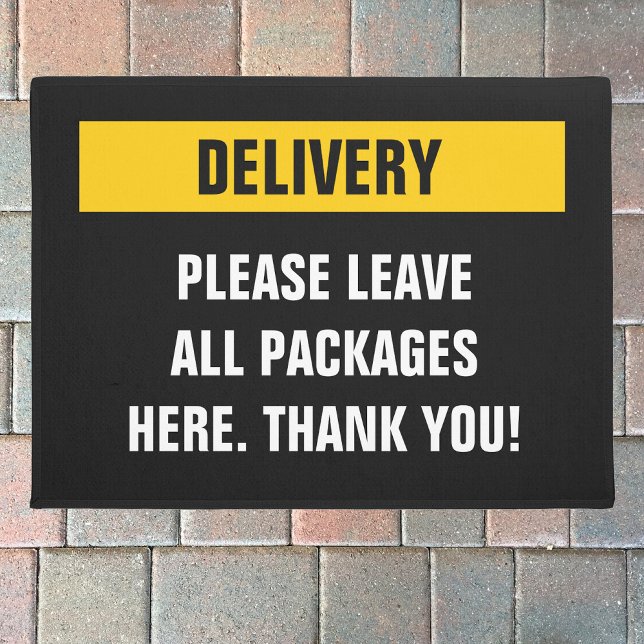Tapete Delivery please leave packages here (Criador carregado)