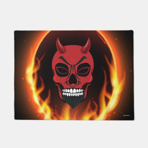 Tapete Demônio Demônio Caveira Skeleton Door Mat