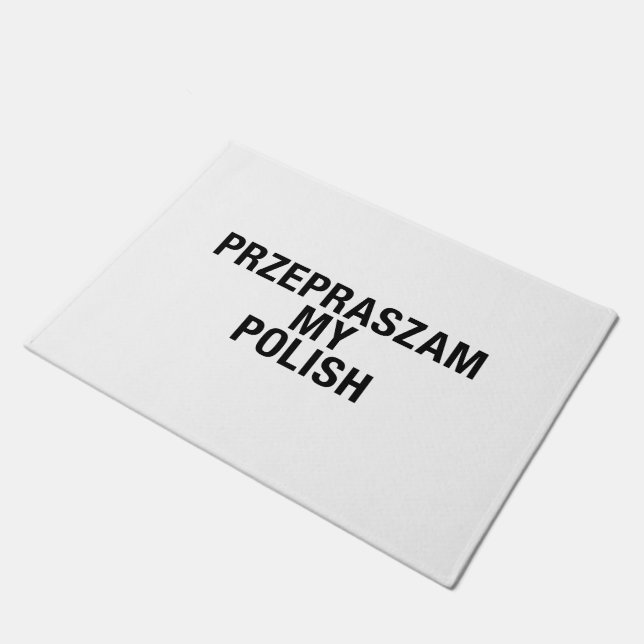 Tapete Desculpe Meu idioma polonês (Inclinado)