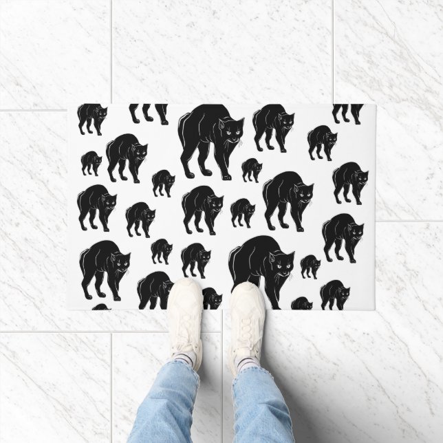 Tapete Desenho de Silhueta Preta de Vento Halloween (Interior)