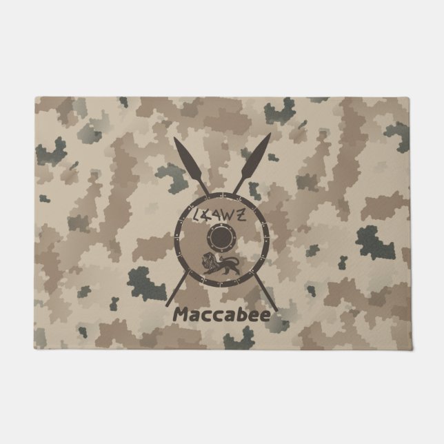 Tapete Desert Maccabee Shield E Spears (Frente)