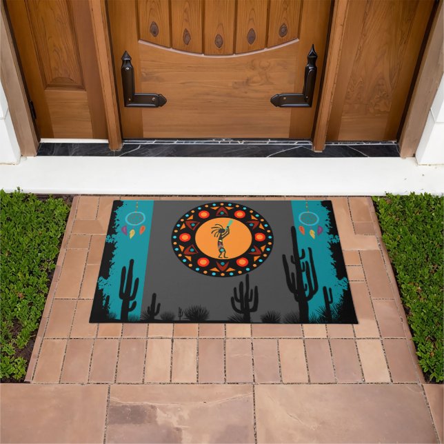 Tapete Desert Southwest Kokopelli Doormat (Ar livre)