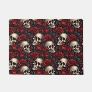 Tapete Design 10 da série Rosa de crânio e