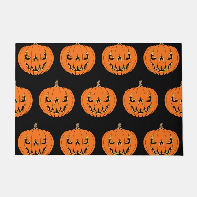 Tapete Design Assustador de Jack-o'-Lantern de Halloween (Frente)