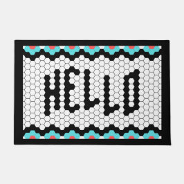 Tapete Design Colorida do Azulejo Hello