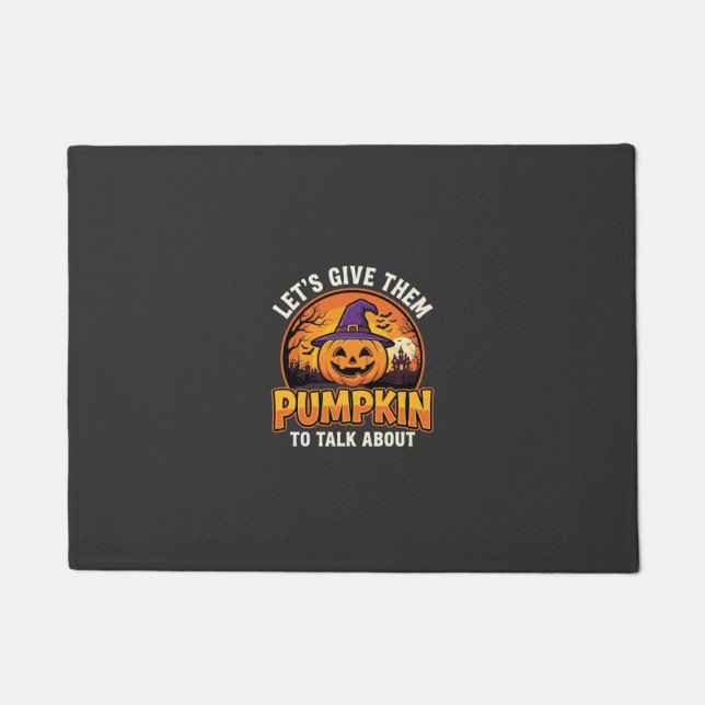 Tapete Design de Abóbora Engraçada Pun Halloween_1 (Frente)