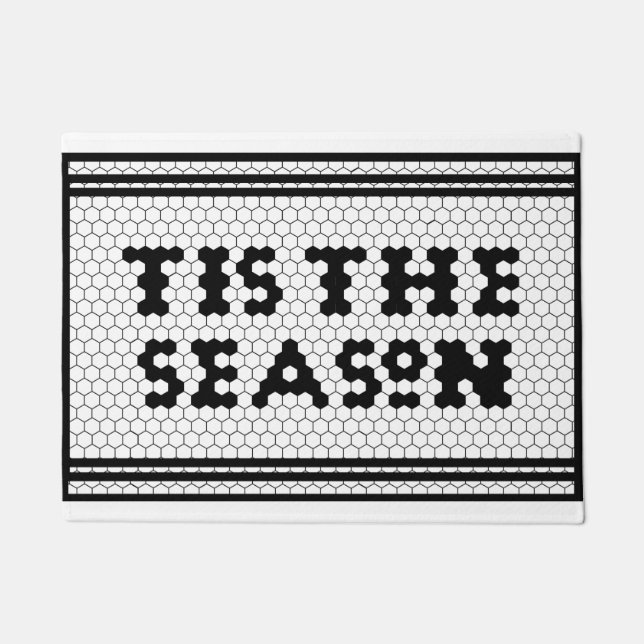 Tapete Design de Azulejo de Farmhouse da Estação Holiday (Frente)