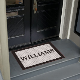 Tapete Design de Azulejo preto e branco sobrenome persona