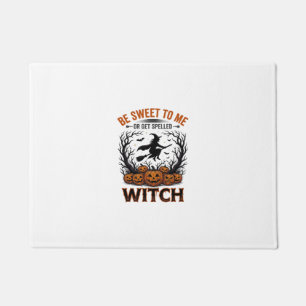 Tapete Design de Bruxa de Halloween Seja Doce ou Seja Enf