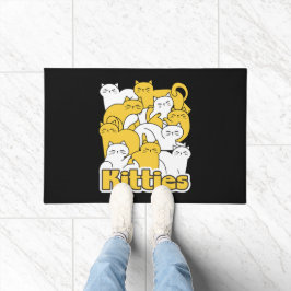 Tapete Design de Gatinho Chubby - Adorável Arte Gato