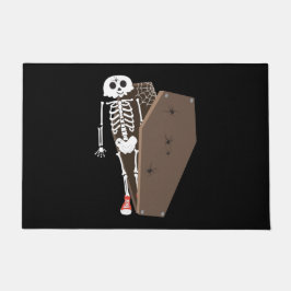 Tapete Design de Halloween de Skeleton e Coffin