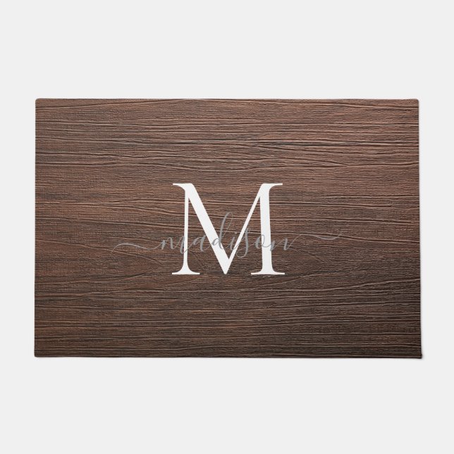 Tapete Design de Nome do Monograma Elegante - Script Femi (Frente)
