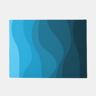Tapete Design de ondas retrógradas de mar azul