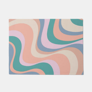 Tapete Design de ondas retrorreflectoras modernas multico