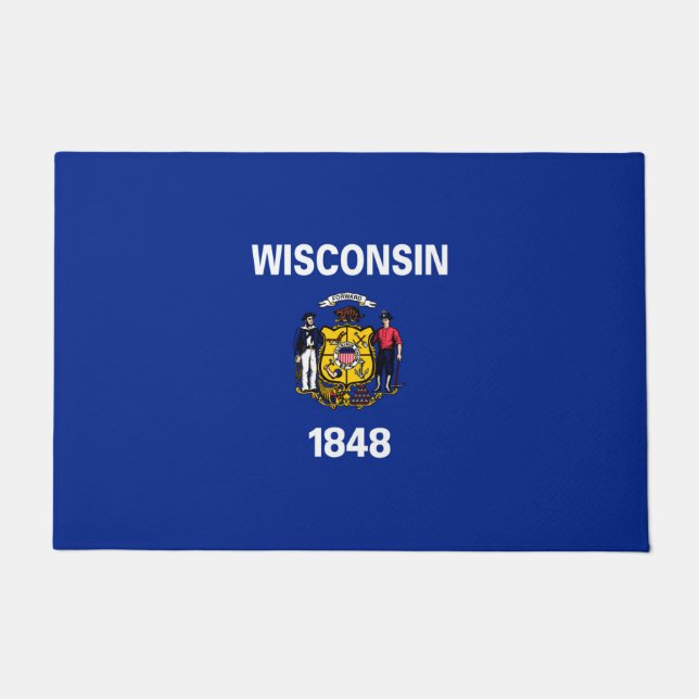 Tapete Design de Sinalizador do Estado de Wisconsin (Frente)