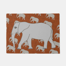 Tapete Design do elefante no Doormat
