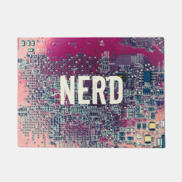 Tapete Design do nerd do circuito vermelho
