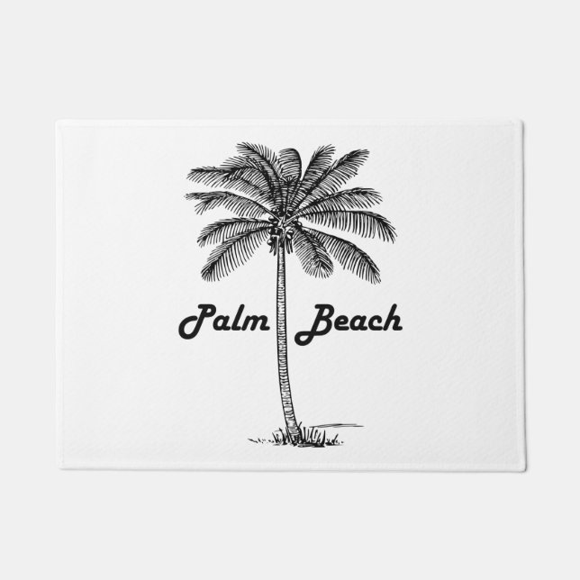 Tapete Design preto e branco do Palm Beach Florida & da (Frente)