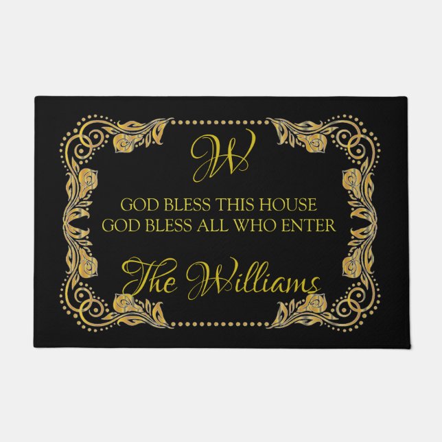 Tapete Deus abençoe esta casa (Frente)