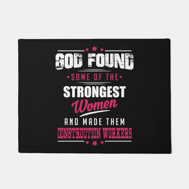 Tapete Deus Fez Com Que Trabalhadores Da Construção Fosse (Frente)