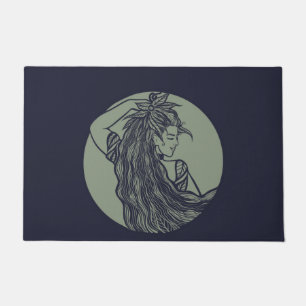 Tapete Deusa da Terra Bruxa Verde Pagan Druidas Bruxas