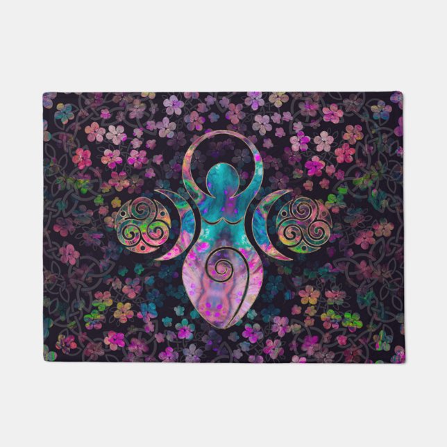 Tapete Deusa Lua tripla com triskele (Frente)