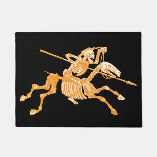 Tapete Dia da esteira de porta de esqueleto inoperante