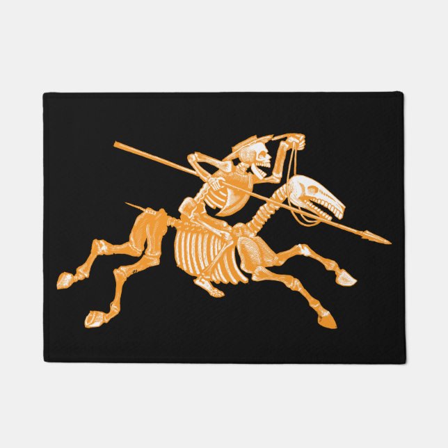 Tapete Dia da esteira de porta de esqueleto inoperante (Frente)