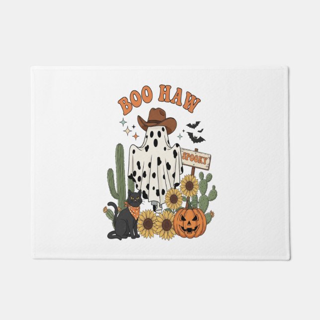 Tapete Dia de as Bruxas engraçado Ocidental do Espírito d (Frente)