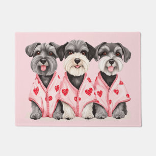 Tapete Dia de os namorados Schnauzer Cães