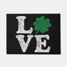 Dia de São Patrício LOVE Shamrock Irish