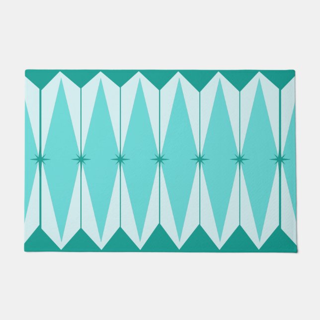 Tapete Diamantes & esteira de porta geométricos de (Frente)