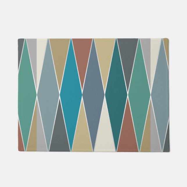 Tapete Diamantes Modernos de meio século (Grande) (Frente)