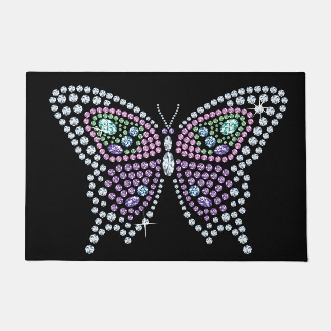 Tapete Diamond Jeweled Rhinestone Butterfly (Frente)