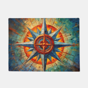 Tapete Direção no Caos (Compass Rosa)
