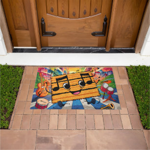 Tapete Diversão de Música Doormat